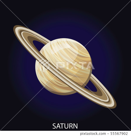 Planet Saturn cartoon vector illustration Planet Saturn cartoon vector illustration 55567902