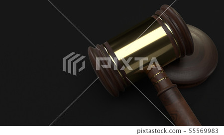 hammer wood 3d rendering for law concept. hammer wood 3d rendering for law concept. 55569983