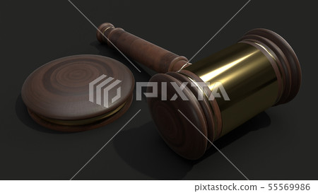 hammer wood 3d rendering for law concept. hammer wood 3d rendering for law concept. 55569986