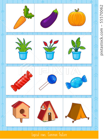 Logical rows for kids. 55570062