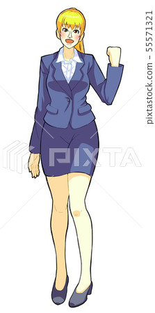 Beautiful woman in recruit suit 55571321