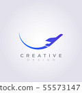 Airplane Vector Illustration Design Clipart Symbol 55573147