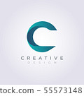 Letter C Vector Illustration Design Clipart Symbol 55573148