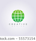 Globe World Abstract Vector Illustration Design 55573154