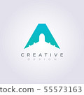 Letter A Airplane Vector Illustration Design 55573163