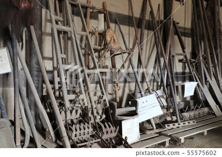 Wooden Old Farm Tools Stock Photo 55575602 Pixta Wooden Old Farm Tools Stock Photo, Old Farm Tools