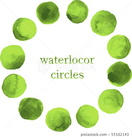 Watercolor_watercolor_illustration_circle_circle__moss_moss_yellow green_yellowgreen Watercolor_watercolor_illustration_circle_circle__moss_moss_yellow green_yellowgreen 55582143
