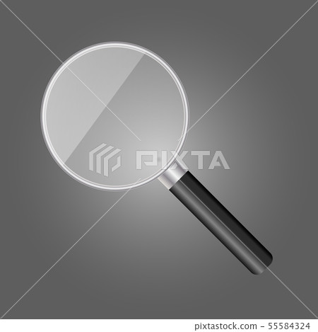Magnifying glass realistic 55584324