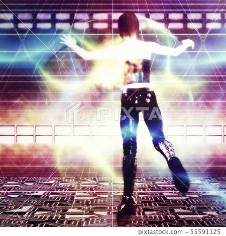 Futuristic zombie Futuristic zombie 55591125