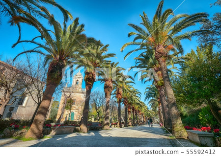 Walking around the old streets of  baroque town 55592412