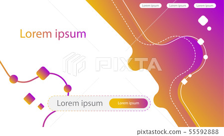 Abstract Creative concept. Violet and Yellow 55592888