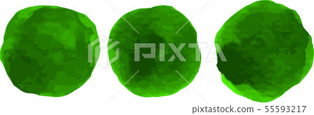水彩插圖_watercolor_ _圓_circle_green_綠色 水彩插圖_watercolor_ _圓_circle_green_綠色 55593217