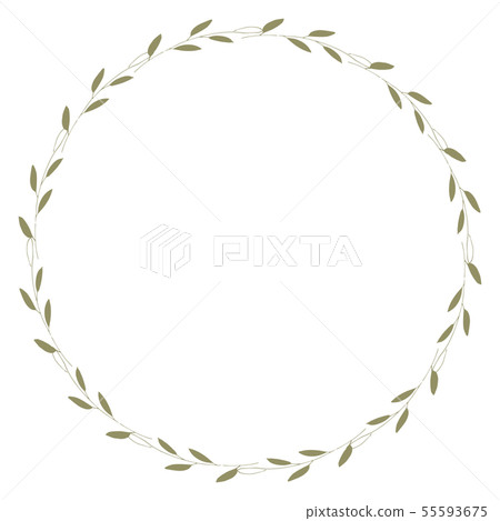 Vector floral frame. Round hand drawn floral frames on white background. Design elements for wedding Vector floral frame. Round hand drawn floral frames on white background. Design elements for wedding 55593675