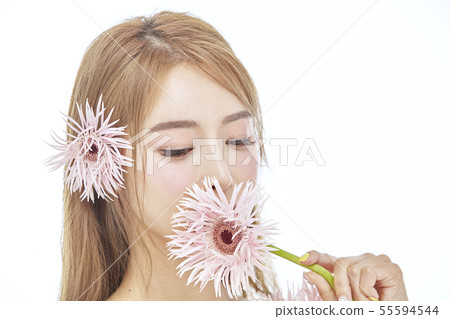 Flowers, Beauty, Young Women Flowers, Beauty, Young Women 55594544