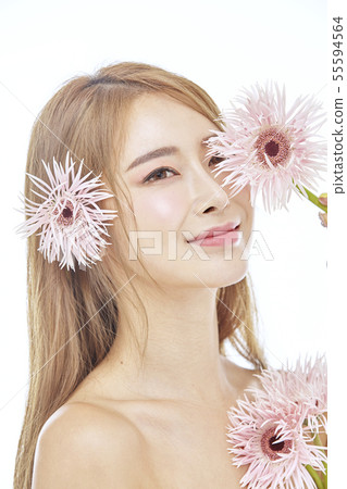 Flowers, Beauty, Young Women Flowers, Beauty, Young Women 55594564