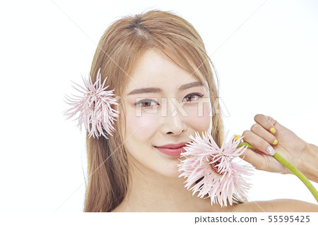 Flowers, Beauty, Young Women Flowers, Beauty, Young Women 55595425