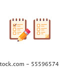 To do list with a pencil flat icon 55596574