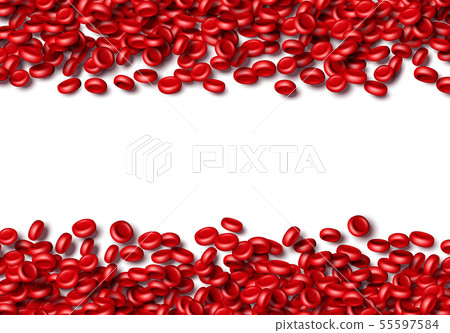 Blood cells or erythrocites flowing in abstract scientific background with medical or health theme Blood cells or erythrocites flowing in abstract scientific background with medical or health theme 55597584