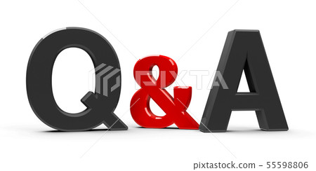 Q A Icon 2 Stock Illustration 55598806 Pixta