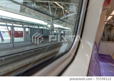 桃園機場捷運鐵道及桃園機場捷運及周邊風光桃園機場捷運 55599122