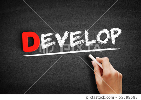 Develop text on blackboard Develop text on blackboard 55599585