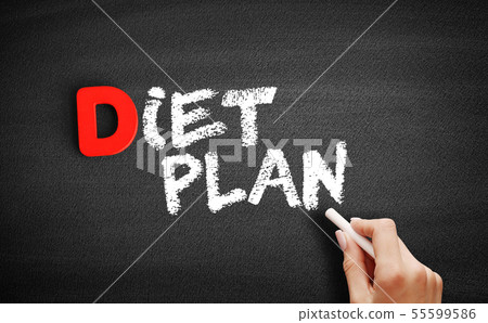 Diet Plan text on blackboard 55599586