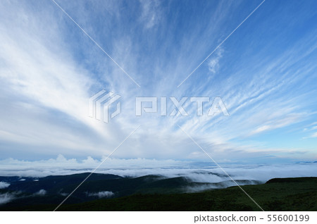 從山頂(北海道)看到的雲海 從山頂(北海道)看到的雲海 55600199
