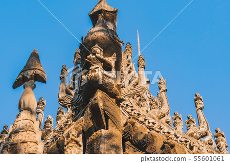 Archaeological, Close Up of carved art figures Archaeological, Close Up of carved art figures 55601061