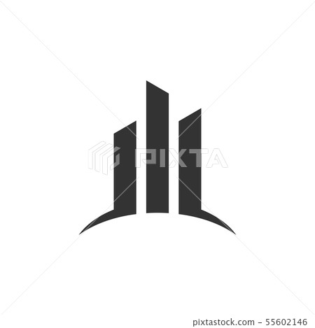 Real estate skyscraper graphic design template - Stock Illustration ...