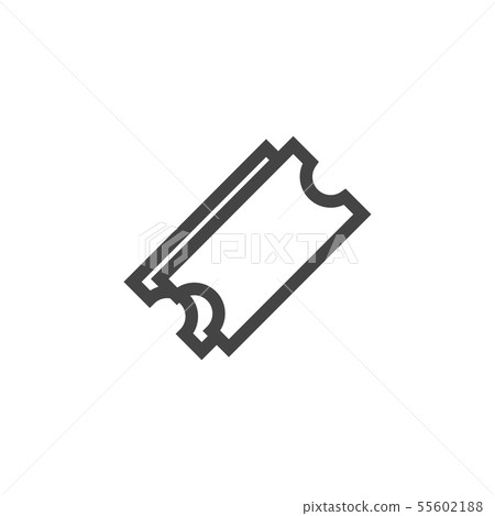 Ticket graphic design template vector illustration 55602188