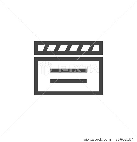 Clapperboard graphic design template vector Clapperboard graphic design template vector 55602194