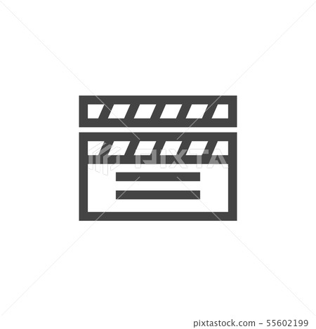 Clapperboard graphic design template vector Clapperboard graphic design template vector 55602199