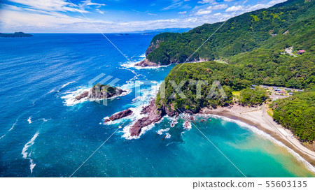 Summer sea drone aerial view 55603135