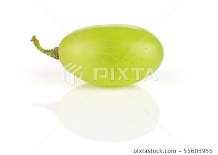 Fresh green grape isolated on white 55603956