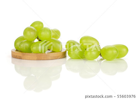 Fresh green grape isolated on white Fresh green grape isolated on white 55603976