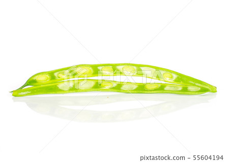 Fresh green bean isolated on white Fresh green bean isolated on white 55604194