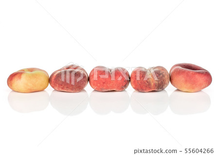 Fresh paraguay peach isolated on white Fresh paraguay peach isolated on white 55604266