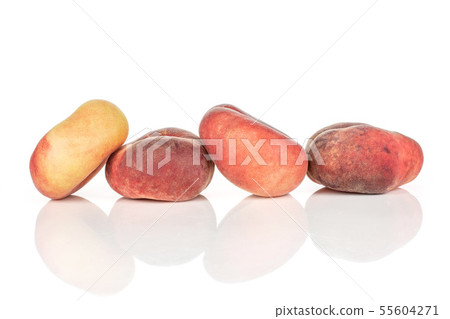 Fresh paraguay peach isolated on white Fresh paraguay peach isolated on white 55604271