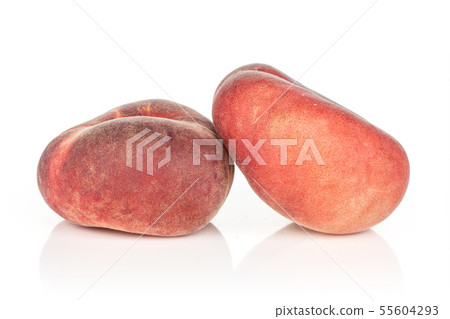 Fresh paraguay peach isolated on white Fresh paraguay peach isolated on white 55604293