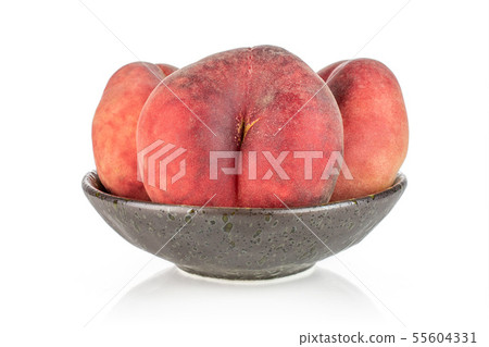 Fresh paraguay peach isolated on white Fresh paraguay peach isolated on white 55604331