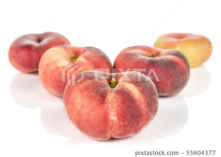Fresh paraguay peach isolated on white Fresh paraguay peach isolated on white 55604377