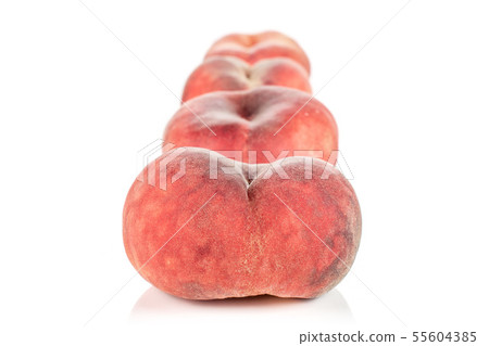 Fresh paraguay peach isolated on white Fresh paraguay peach isolated on white 55604385