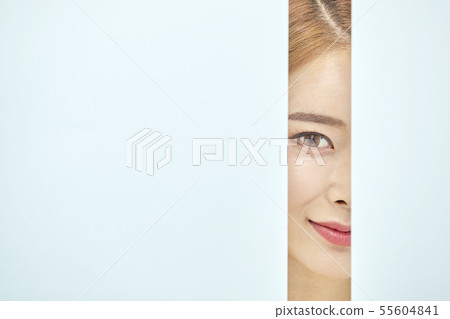 Paper, beauty, young woman 55604841