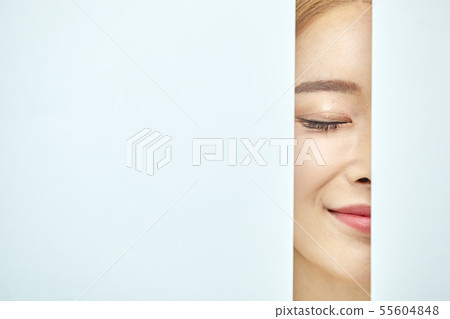 Paper, beauty, young woman 55604848