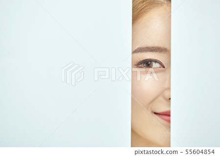 Paper, beauty, young woman 55604854