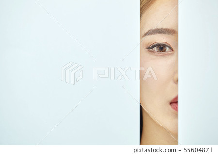 Paper, beauty, young woman Paper, beauty, young woman 55604871