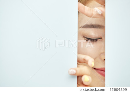 Paper, beauty, young woman Paper, beauty, young woman 55604899
