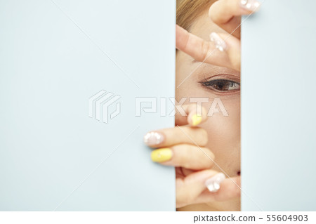 Paper, beauty, young woman Paper, beauty, young woman 55604903