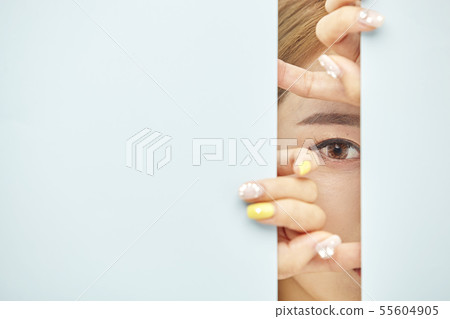 Paper, beauty, young woman Paper, beauty, young woman 55604905