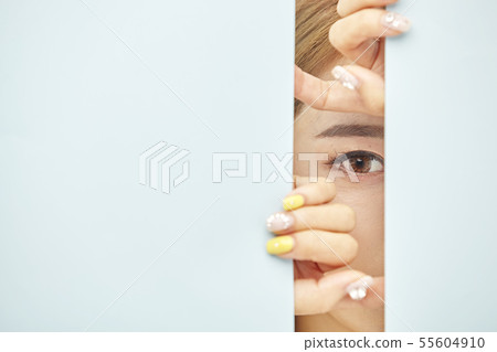 Paper, beauty, young woman 55604910